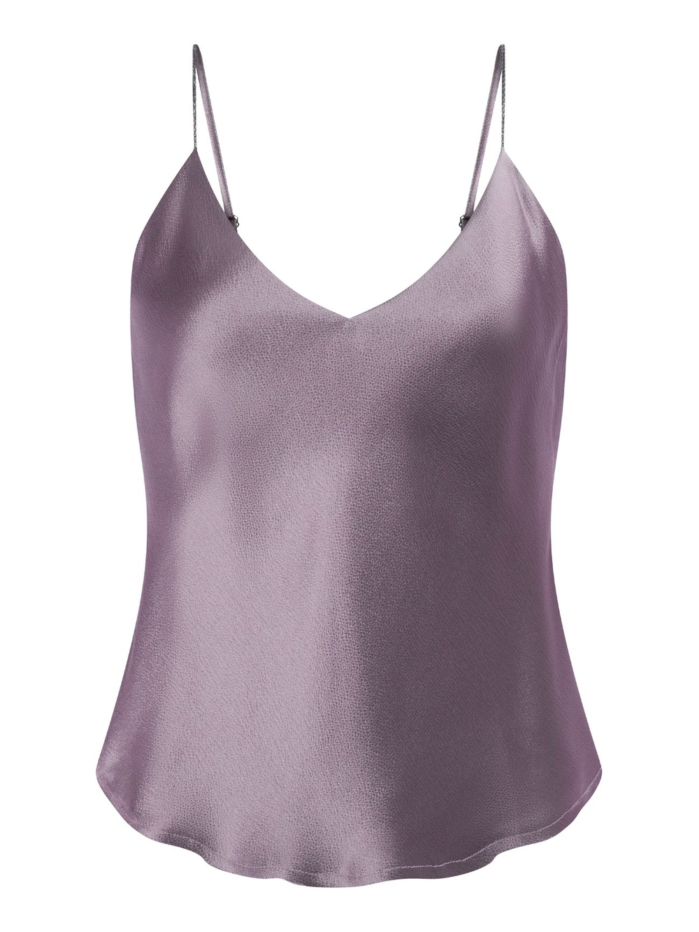 Silk V-Neck Spaghetti Strap Cami - Picture 8 of 10